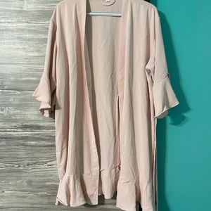 Pink Robe with Ruffles - Size S/M/L